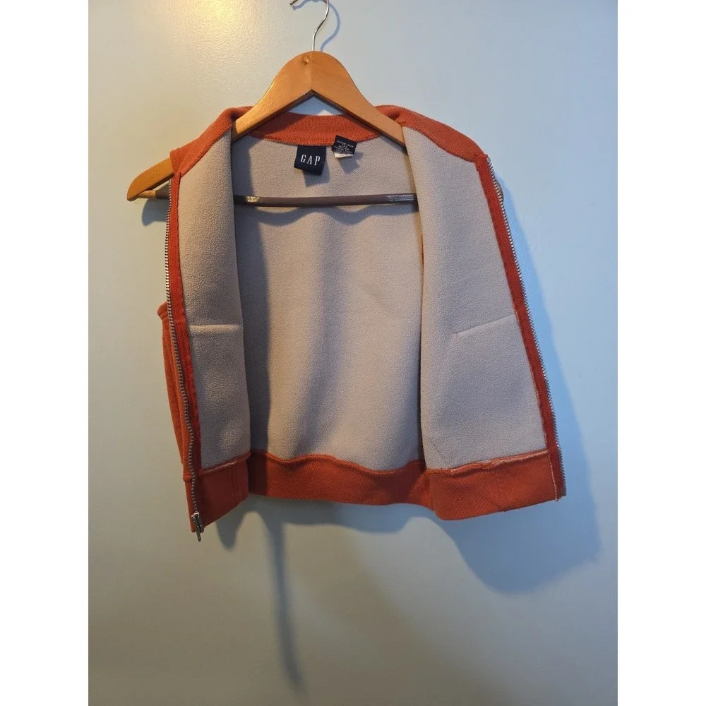 Vintage Kids' GAP Orange/Rust Sleeveless Vest- S Fall Family photos‎ Layering
